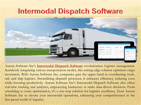 container dispatch software|Intermodal Dispatch Software .